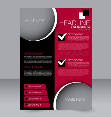 El ilanı tasarım arka plan. Broşür şablonu.