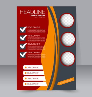 El ilanı tasarım arka plan. Broşür şablonu.