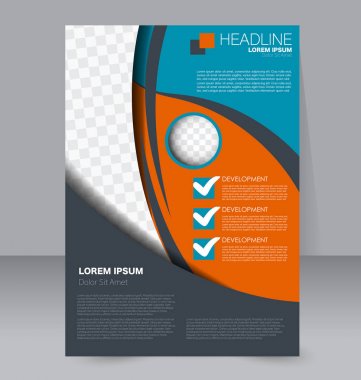 El ilanı tasarım arka plan. Broşür şablonu.