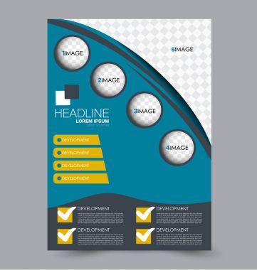 El ilanı tasarım arka plan. Broşür şablonu.