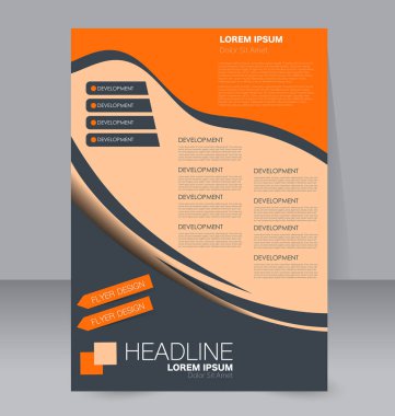 El ilanı tasarım arka plan. Broşür şablonu.