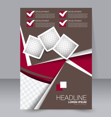 El ilanı tasarım arka plan. Broşür şablonu.