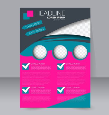 El ilanı tasarım arka plan. Broşür şablonu.