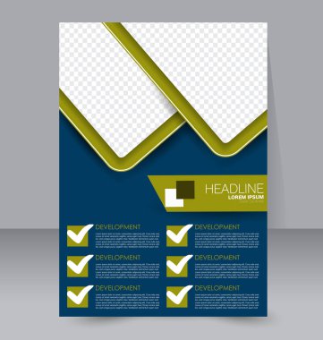 El ilanı tasarım arka plan. Broşür şablonu.