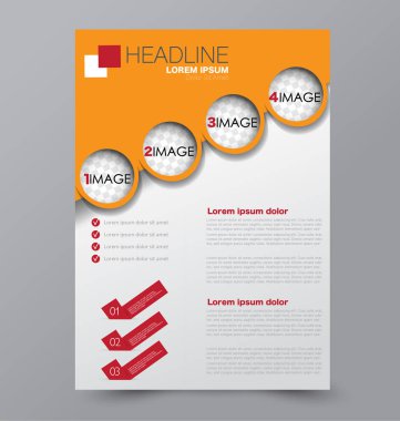 El ilanı tasarım arka plan. Broşür şablonu.