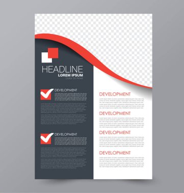 El ilanı tasarım arka plan. Broşür şablonu.