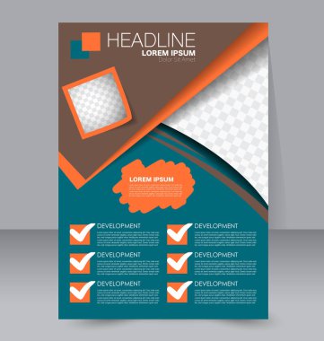 El ilanı tasarım arka plan. Broşür şablonu.