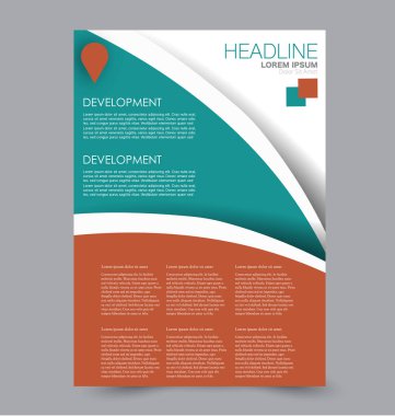 El ilanı tasarım arka plan. Broşür şablonu.