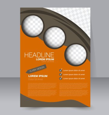 El ilanı tasarım arka plan. Broşür şablonu.