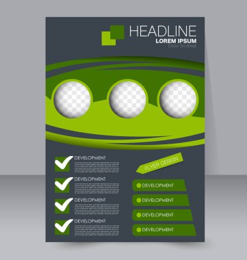 El ilanı tasarım arka plan. Broşür şablonu.