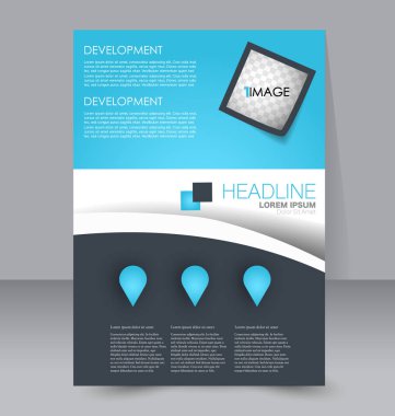 El ilanı tasarım arka plan. Broşür şablonu.