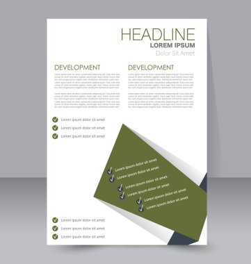 El ilanı tasarım arka plan. Broşür şablonu.