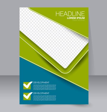 El ilanı tasarım arka plan. Broşür şablonu.