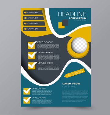 El ilanı tasarım arka plan. Broşür şablonu.