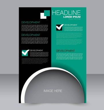 El ilanı tasarım arka plan. Broşür şablonu.