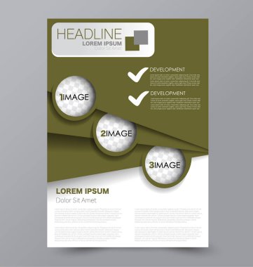 El ilanı tasarım arka plan. Broşür şablonu.