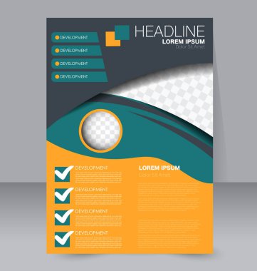 El ilanı tasarım arka plan. Broşür şablonu.