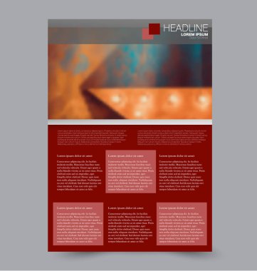 El ilanı tasarım arka plan. Broşür şablonu.