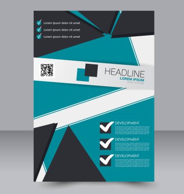 El ilanı tasarım arka plan. Broşür şablonu.