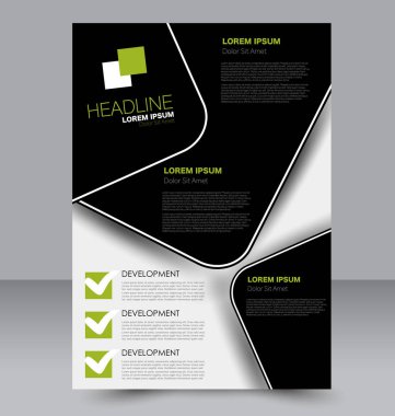 El ilanı tasarım arka plan. Broşür şablonu.