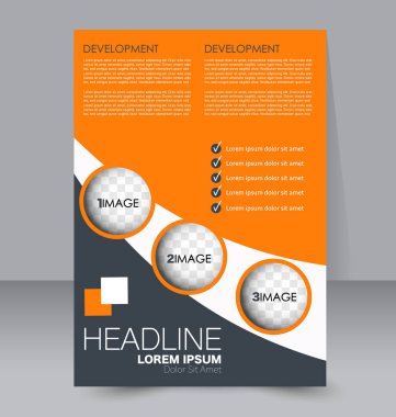 El ilanı tasarım arka plan. Broşür şablonu.