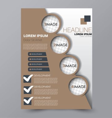 El ilanı tasarım arka plan. Broşür şablonu.