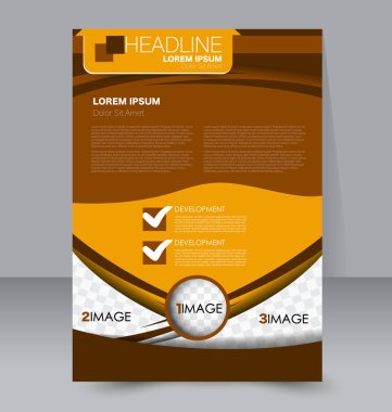 El ilanı tasarım arka plan. Broşür şablonu.