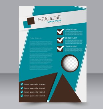 El ilanı tasarım arka plan. Broşür şablonu.