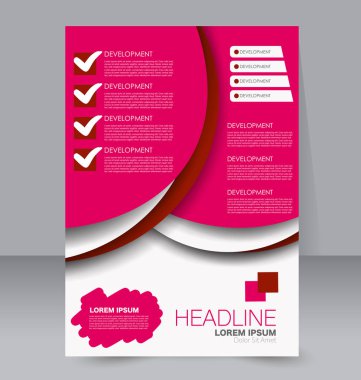 El ilanı tasarım arka plan. Broşür şablonu.