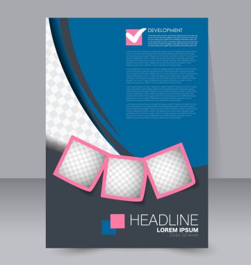 El ilanı tasarım arka plan. Broşür şablonu.