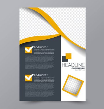 El ilanı tasarım arka plan. Broşür şablonu.