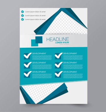 El ilanı tasarım arka plan. Broşür şablonu.