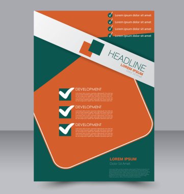 El ilanı tasarım arka plan. Broşür şablonu.