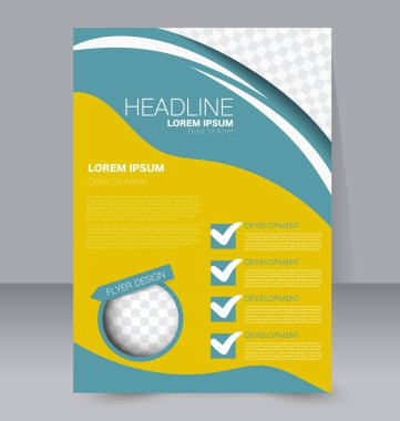 El ilanı tasarım arka plan. Broşür şablonu.