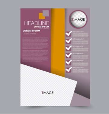 El ilanı tasarım arka plan. Broşür şablonu.