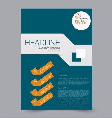 El ilanı tasarım arka plan. Broşür şablonu.