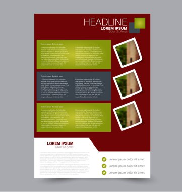 El ilanı tasarım arka plan. Broşür şablonu.