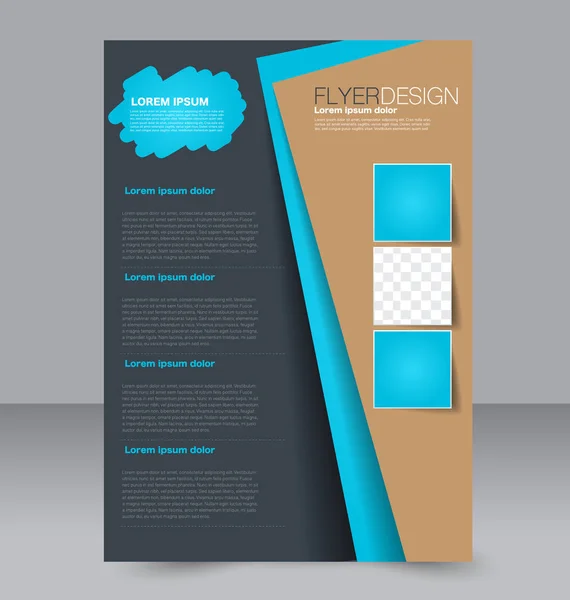 Flyer ontwerp achtergrond. Brochure sjabloon. — Stockvector