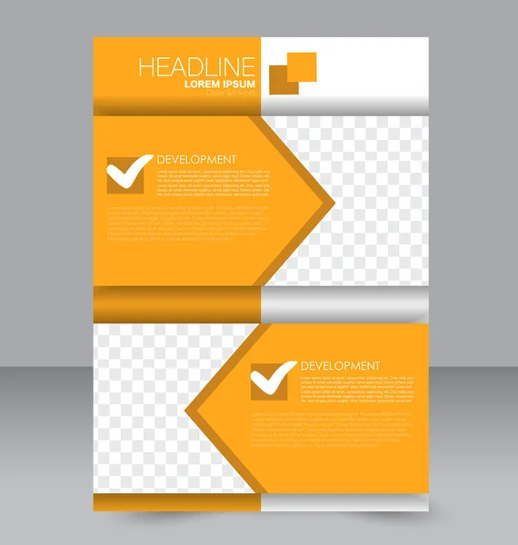 Flyer ontwerp achtergrond. Brochure sjabloon. — Stockvector