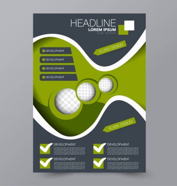 El ilanı tasarım arka plan. Broşür şablonu.