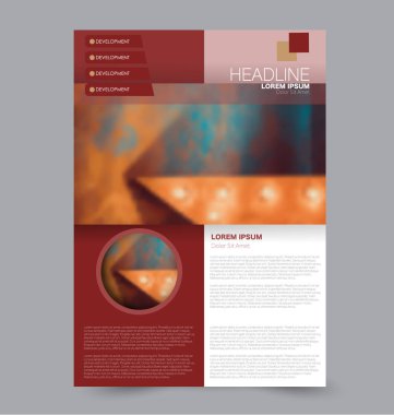 El ilanı tasarım arka plan. Broşür şablonu.