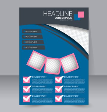 El ilanı tasarım arka plan. Broşür şablonu.