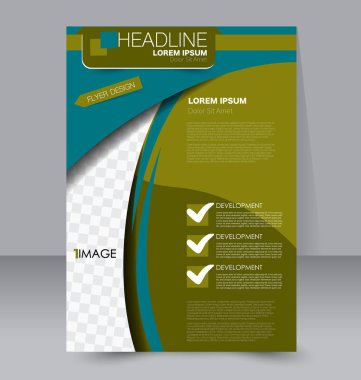 El ilanı tasarım arka plan. Broşür şablonu.