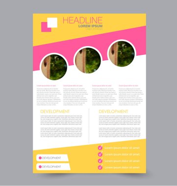 El ilanı tasarım arka plan. Broşür şablonu.