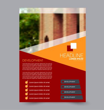 El ilanı tasarım arka plan. Broşür şablonu.