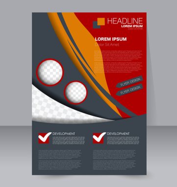 El ilanı tasarım arka plan. Broşür şablonu.