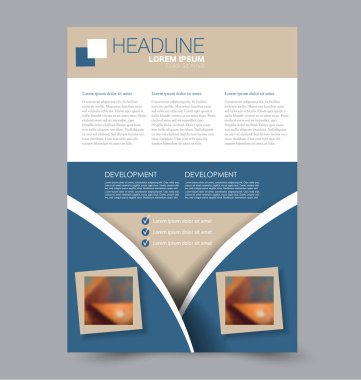 El ilanı tasarım arka plan. Broşür şablonu.