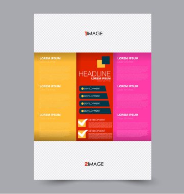 El ilanı tasarım arka plan. Broşür şablonu.