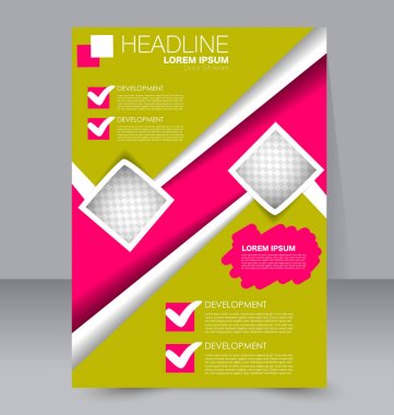 El ilanı tasarım arka plan. Broşür şablonu.