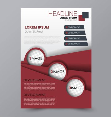 El ilanı tasarım arka plan. Broşür şablonu.